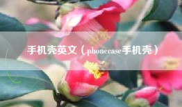 手机壳英文（phonecase手机壳）