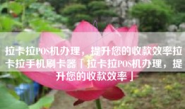 拉卡拉POS机办理，提升您的收款效率拉卡拉手机刷卡器「拉卡拉POS机办理，提升您的收款效率」