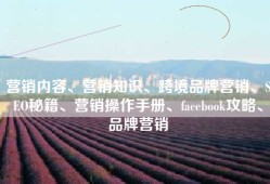 营销内容、营销知识、跨境品牌营销、SEO秘籍、营销操作手册、facebook攻略、品牌营销