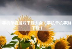 手机单机游戏下载大全（手机单机手游下载）