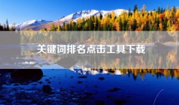 关键词排名点击工具下载