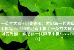 一英寸大底+可变光圈：索尼新一代微单手机Xperia PRO索尼新手机「一英寸大底+可变光圈：索尼新一代微单手机Xperia PRO」
