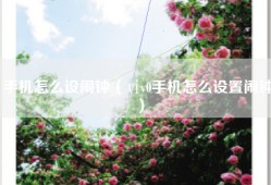 手机怎么设闹钟（ⅵv0手机怎么设置闹钟）