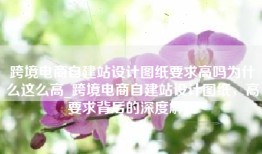 跨境电商自建站设计图纸要求高吗为什么这么高_跨境电商自建站设计图纸，高要求背后的深度解析