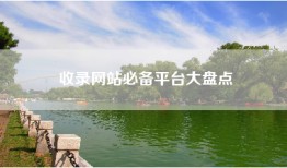 收录网站必备平台大盘点