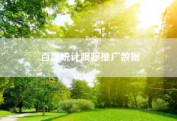 百度统计跟踪推广数据