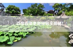 ，百度收录更新规则全揭秘！