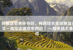 阿根廷世界杯夺冠，梅西球衣全球断货！又一淘宝店铺宣布闭店｜ 一周电商大事件