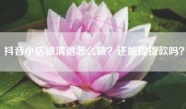 抖音小店被清退怎么破？还能提货款吗？