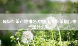 顶级红茶产地排名,中国十大红茶排行榜是什么？