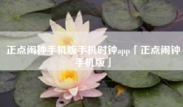 正点闹钟手机版手机时钟app「正点闹钟手机版」
