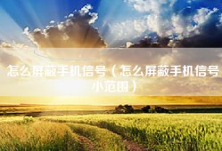 怎么屏蔽手机信号（怎么屏蔽手机信号小范围）