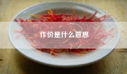 作价是什么意思