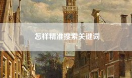 怎样精准搜索关键词