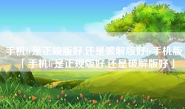 手机lr是正规版好,还是破解版好lr手机版「手机lr是正规版好,还是破解版好」