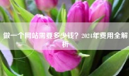 做一个网站需要多少钱？2024年费用全解析