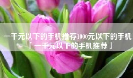 一千元以下的手机推荐1000元以下的手机「一千元以下的手机推荐」