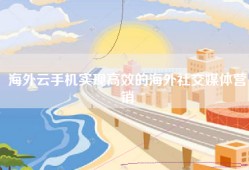 海外云手机实现高效的海外社交媒体营销