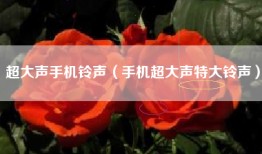 超大声手机铃声（手机超大声特大铃声）