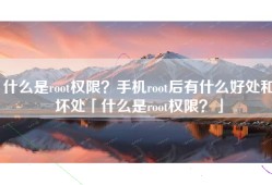 什么是root权限？手机root后有什么好处和坏处「什么是root权限？」