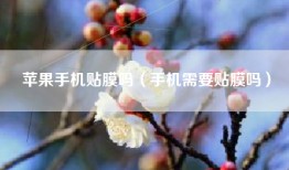 苹果手机贴膜吗（手机需要贴膜吗）