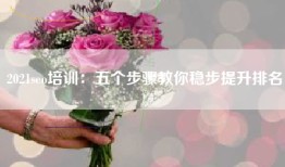 2021seo培训：五个步骤教你稳步提升排名