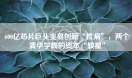 600亿芯片巨头兆易创新“捡漏”，两个清华学霸的资本“较量”