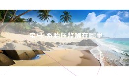 宝马5系胎压监测在哪里