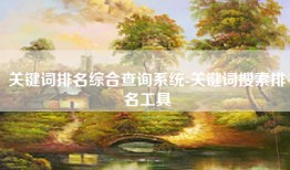 关键词排名综合查询系统-关键词搜索排名工具