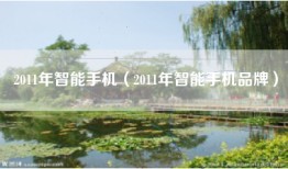 2011年智能手机（2011年智能手机品牌）