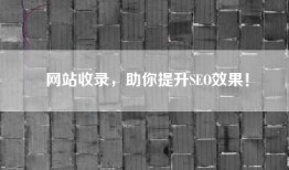 网站收录，助你提升SEO效果！