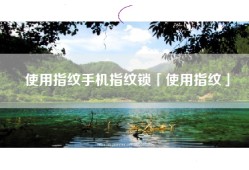 使用指纹手机指纹锁「使用指纹」