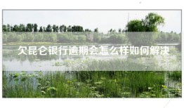 欠昆仑银行逾期会怎么样如何解决