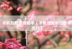 手机智能语音助手（手机智能语音助手排行）