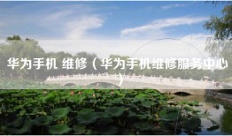华为手机 维修（华为手机维修服务中心）