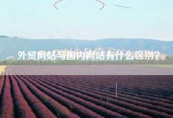 外贸网站与国内网站有什么区别？