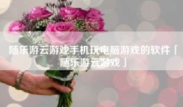 随乐游云游戏手机玩电脑游戏的软件「随乐游云游戏」