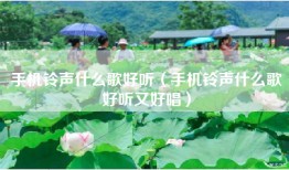 手机铃声什么歌好听（手机铃声什么歌好听又好唱）