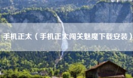 手机正太（手机正太闯关魅魔下载安装）