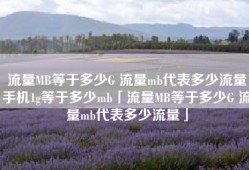 流量MB等于多少G 流量mb代表多少流量手机1g等于多少mb「流量MB等于多少G 流量mb代表多少流量」