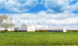 网站推广有哪些常用方法 网站推广常用基本方法