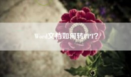 Word文档如何转PPT？