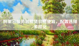 阿里云服务器租赁价格便宜，配置选择多样化