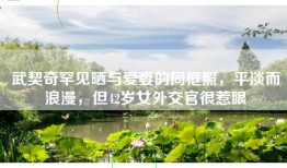 武契奇罕见晒与爱妻的同框照，平淡而浪漫，但42岁女外交官很惹眼