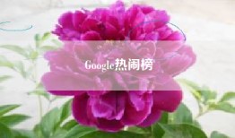 Google热闹榜