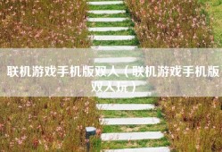 联机游戏手机版双人（联机游戏手机版双人玩）