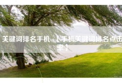 关键词排名手机 s【手机关键词排名点击率】