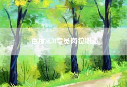 百度SEM专员岗位职责