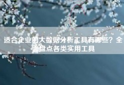 适合企业的大数据分析工具有哪些？全面盘点各类实用工具