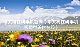 中关村在线手机官网（中关村在线手机官网中关村在线）